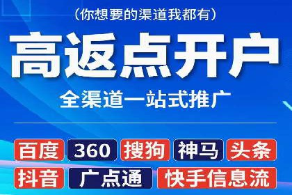 保险行业渠道开户返点案例